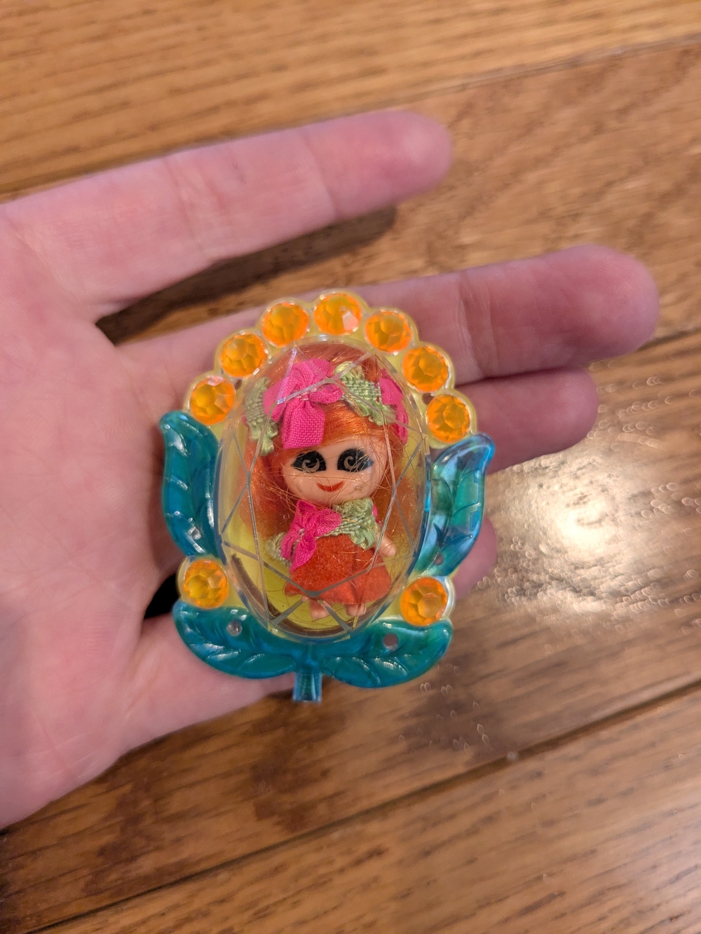 Mattel Liddle Kiddle 1967 Vintage Broach Locket With Doll